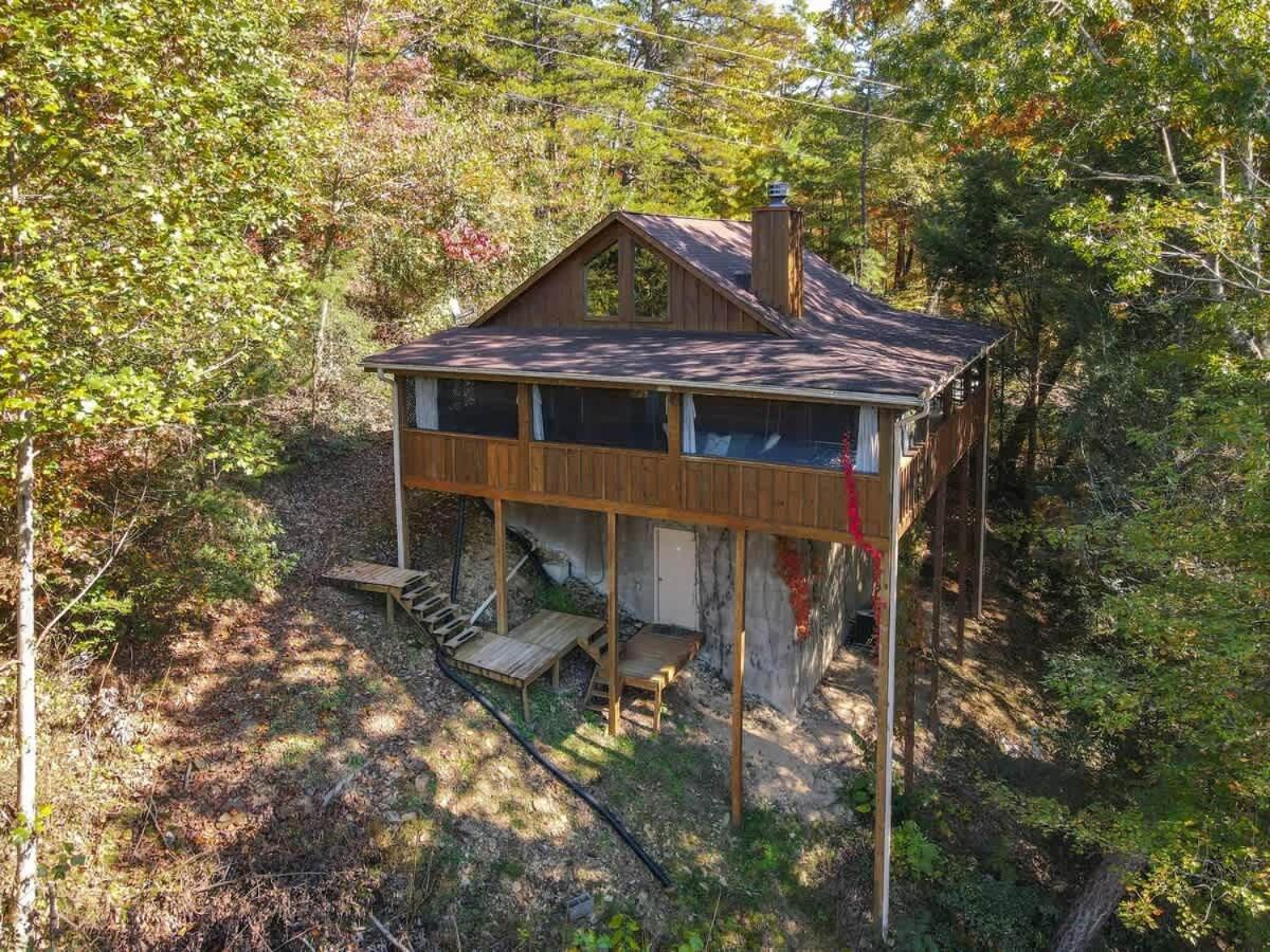 Nice View Fireplace, Hot Tub, Porch Bed, Private Sevierville Exteriör bild