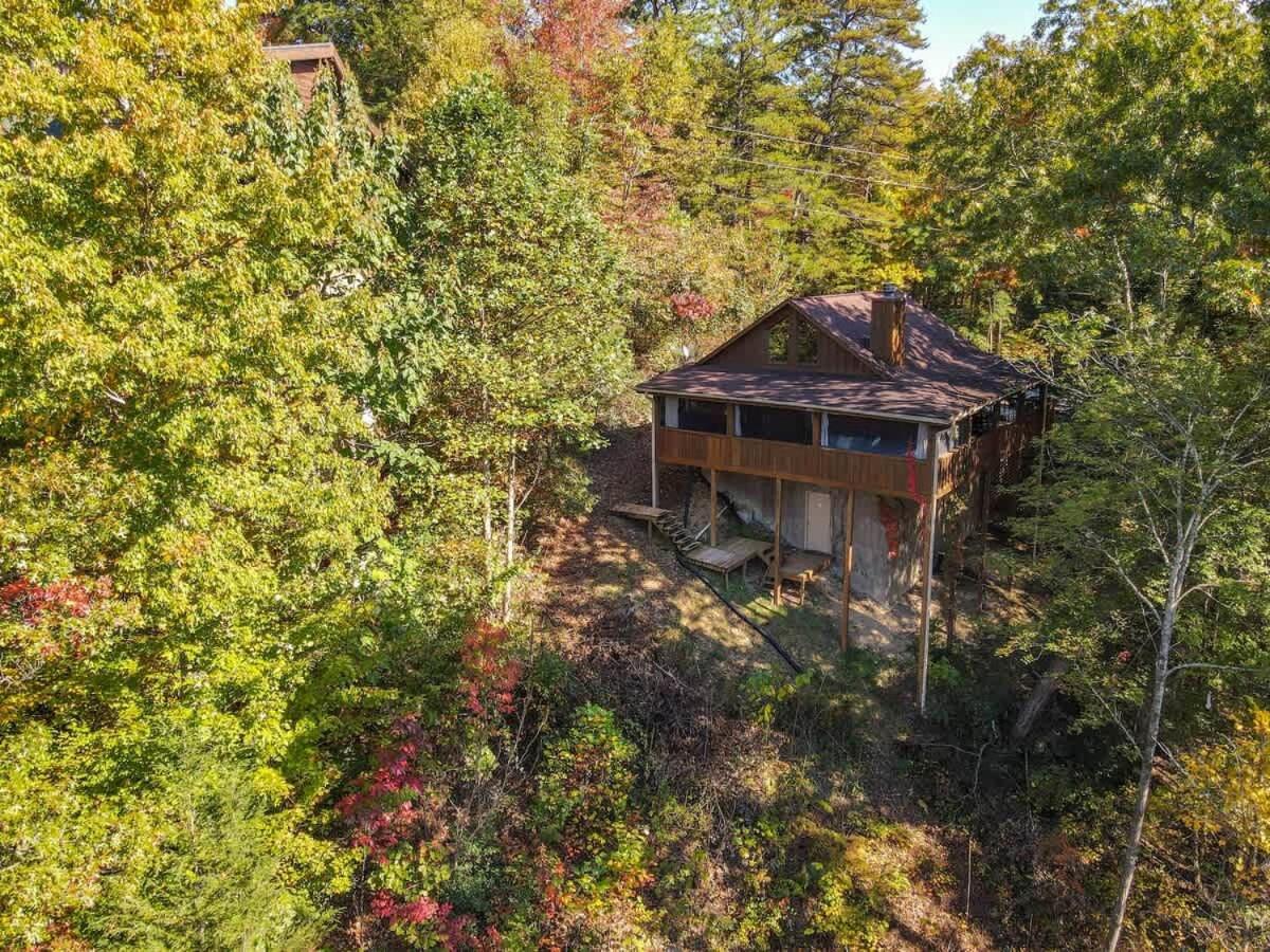 Nice View Fireplace, Hot Tub, Porch Bed, Private Sevierville Exteriör bild